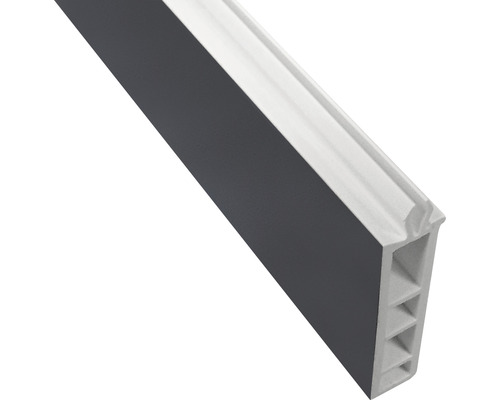 Vensterbankaansluitprofiel voor schuifdeur 3000x50 mm titanium