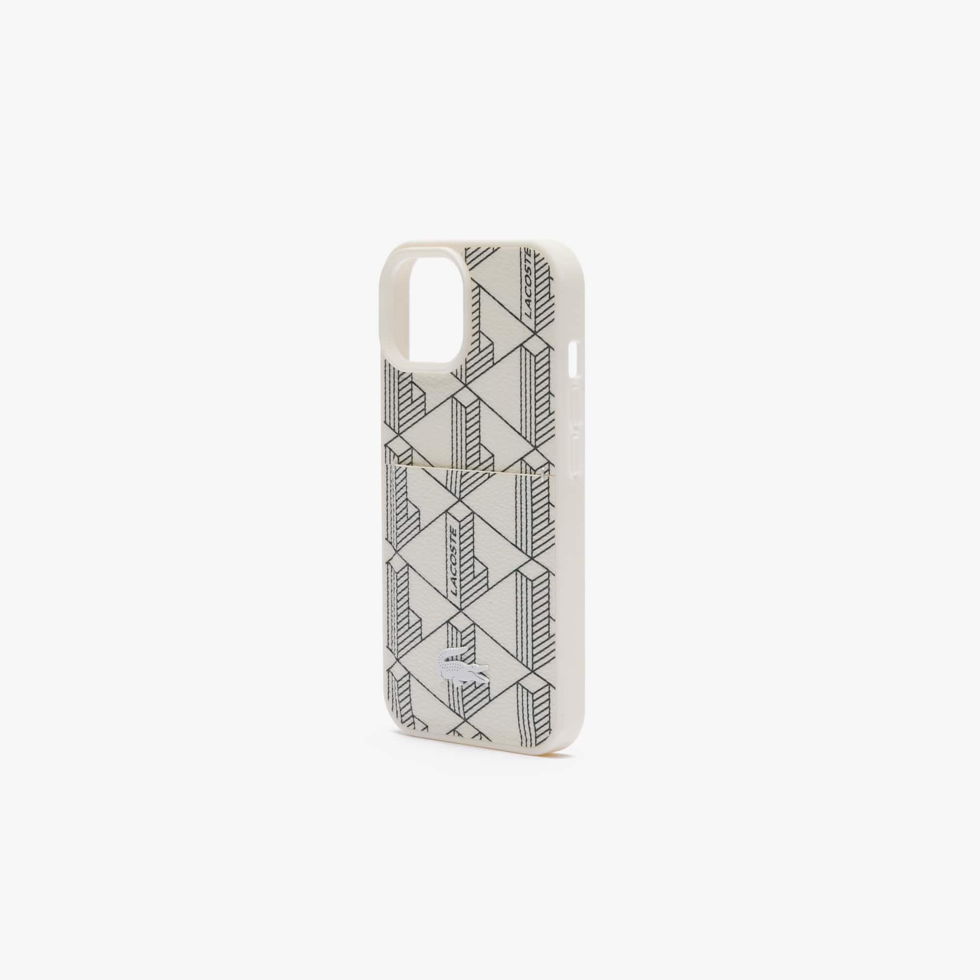 Coque iPhone 15 The Blend imprimé crocodile Coques iPhone - Blanc - Lacoste - Unisex