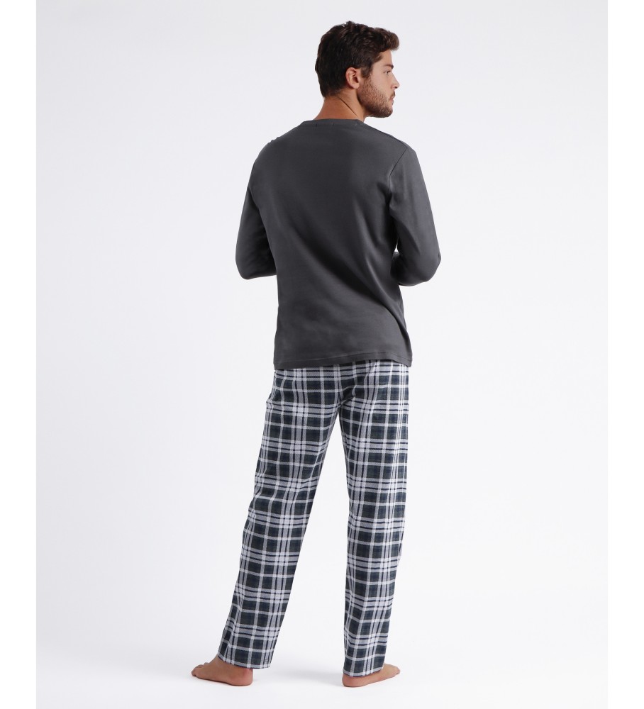 Pijama de manga comprida Admas Own Rules cinza