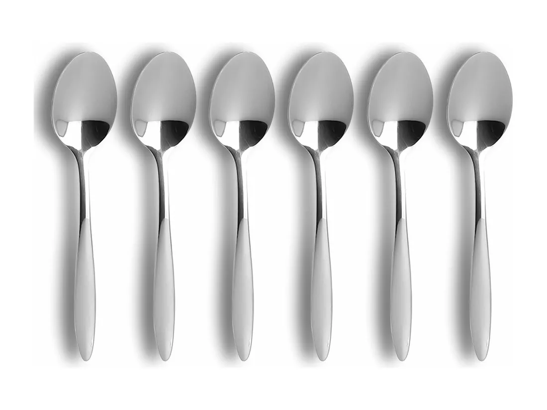 Ogo Living - Lot 6 Cuilleres A Cafe Athena 14cm En Acier Inoxydable