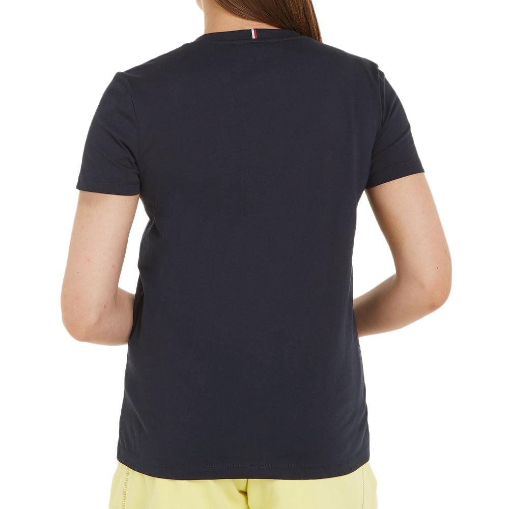 Tommy Hilfiger T-shirt Marine Femme Tommy Hilfiger Signature