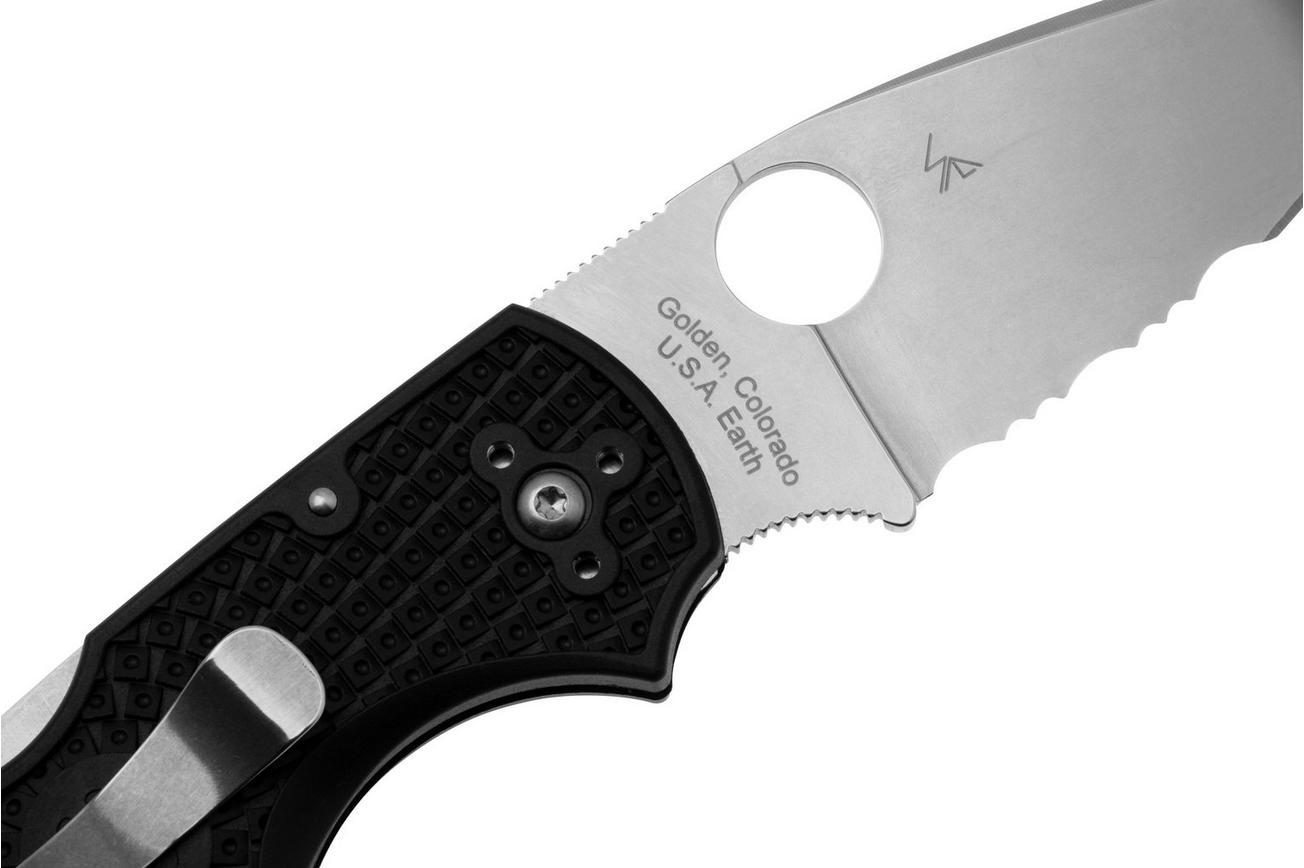 Spyderco Native 5 Lightweight C41PSBK5 Black FRN, partly serrated zakmes