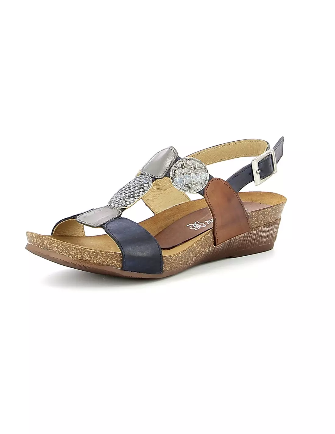 XAPATAN BUROND 5440 MULTI MARINE - Sandales & nu-pieds Multibleu