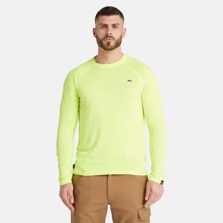 T-shirt à manches longues évacuant l'humidité Timberland PRO Good Sport pour homme en jaune