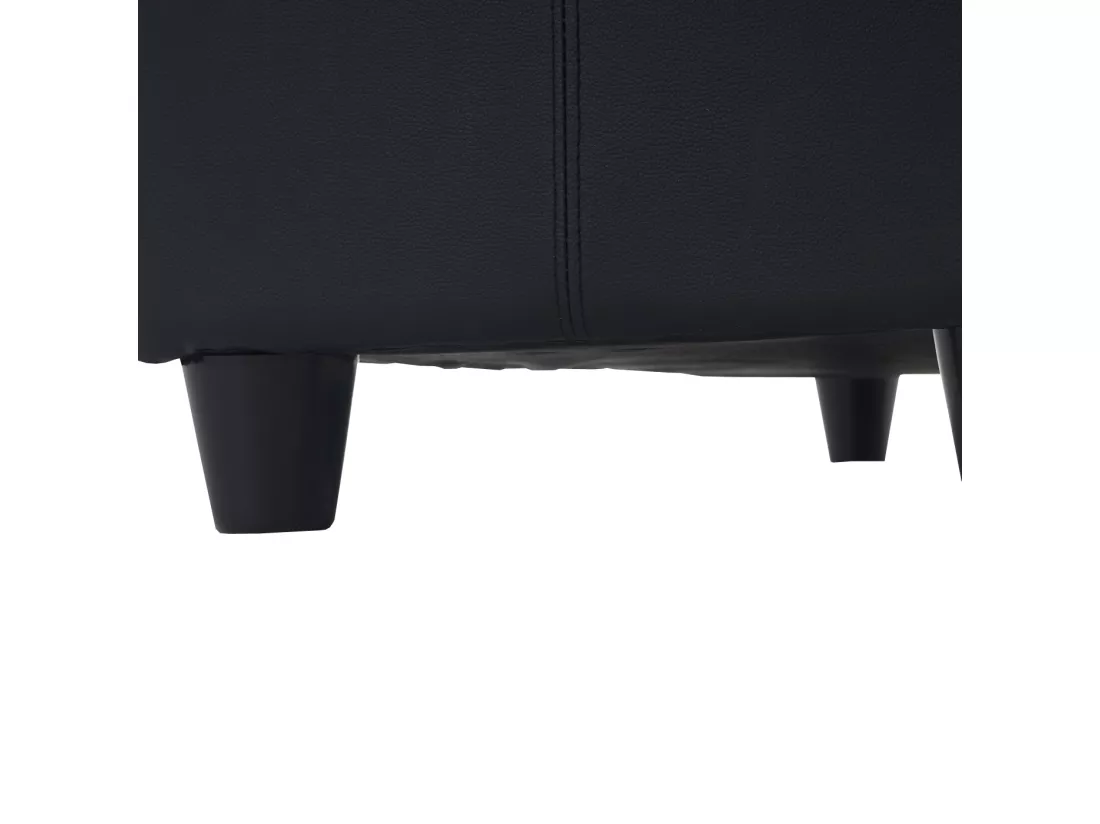 Coffre de rangement Kriens, noir mat