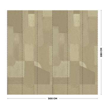 Fotobehang Art Ruby - neutral (dessin 140074)
