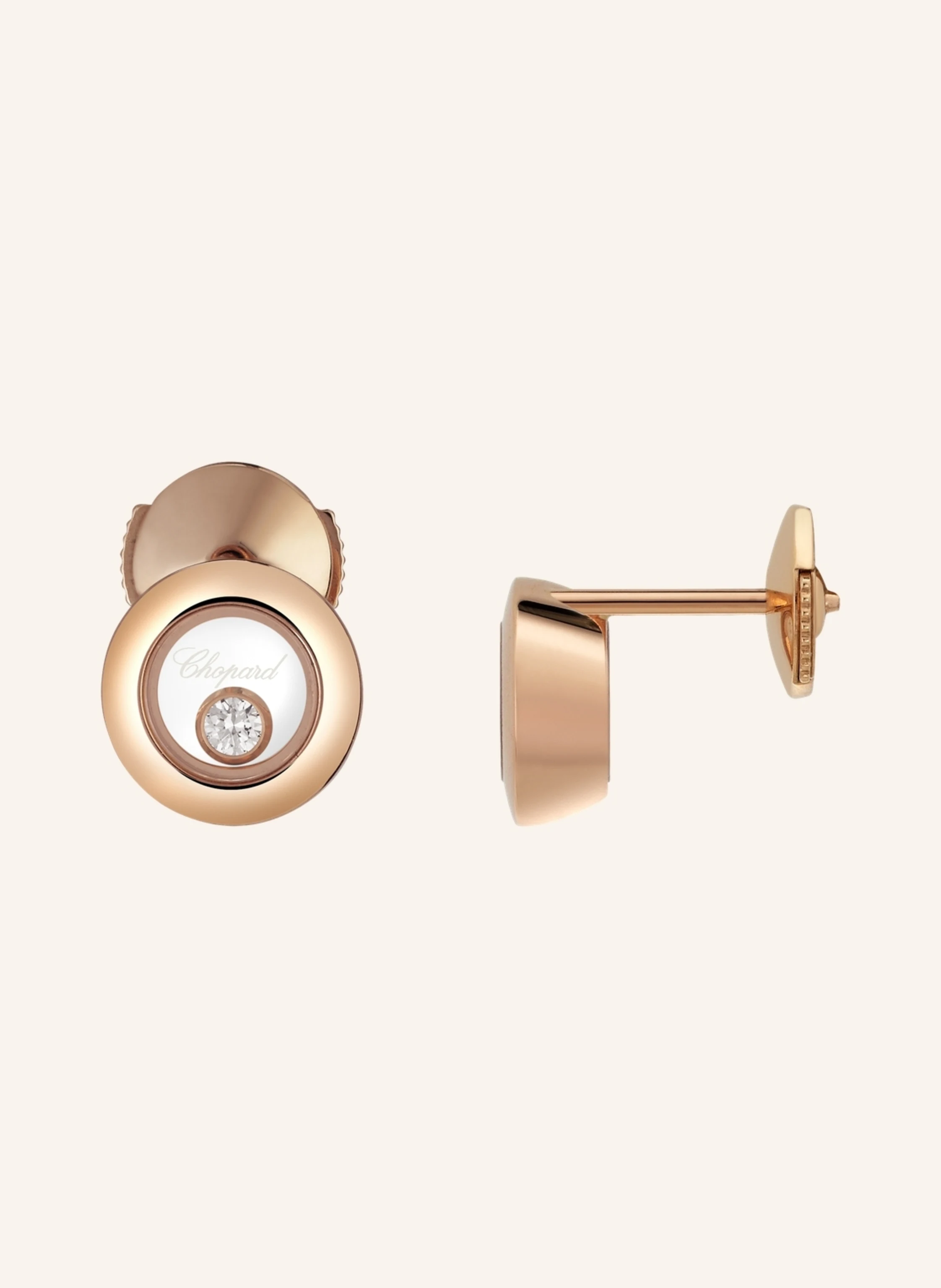 Chopard Ohrring HAPPY DIAMONDS ICONS Ohrringe aus 18 Karat Roségold und Diamanten