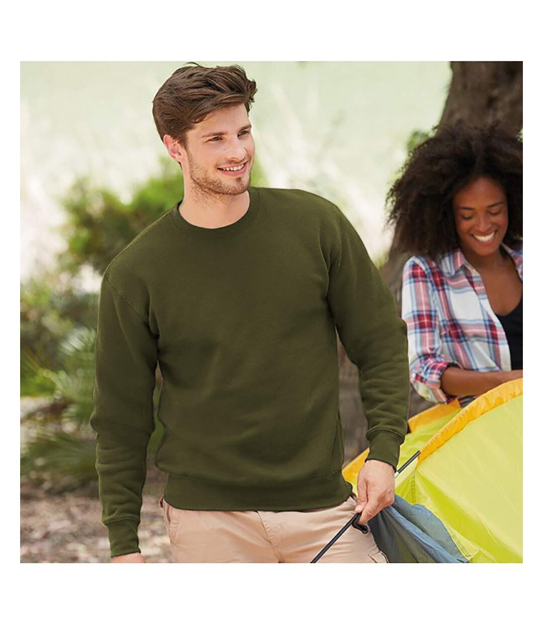 Fruit Of The Loom - Sweatshirt - Homme (Olive) - UTRW3159