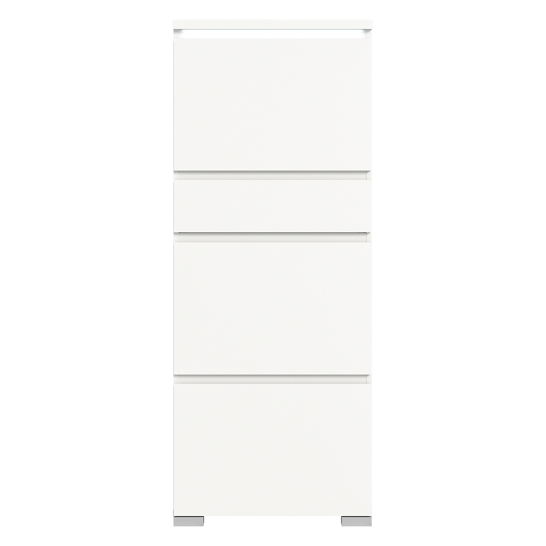 Schuhschrank SHOELOVE - weiß - 151 cm hoch