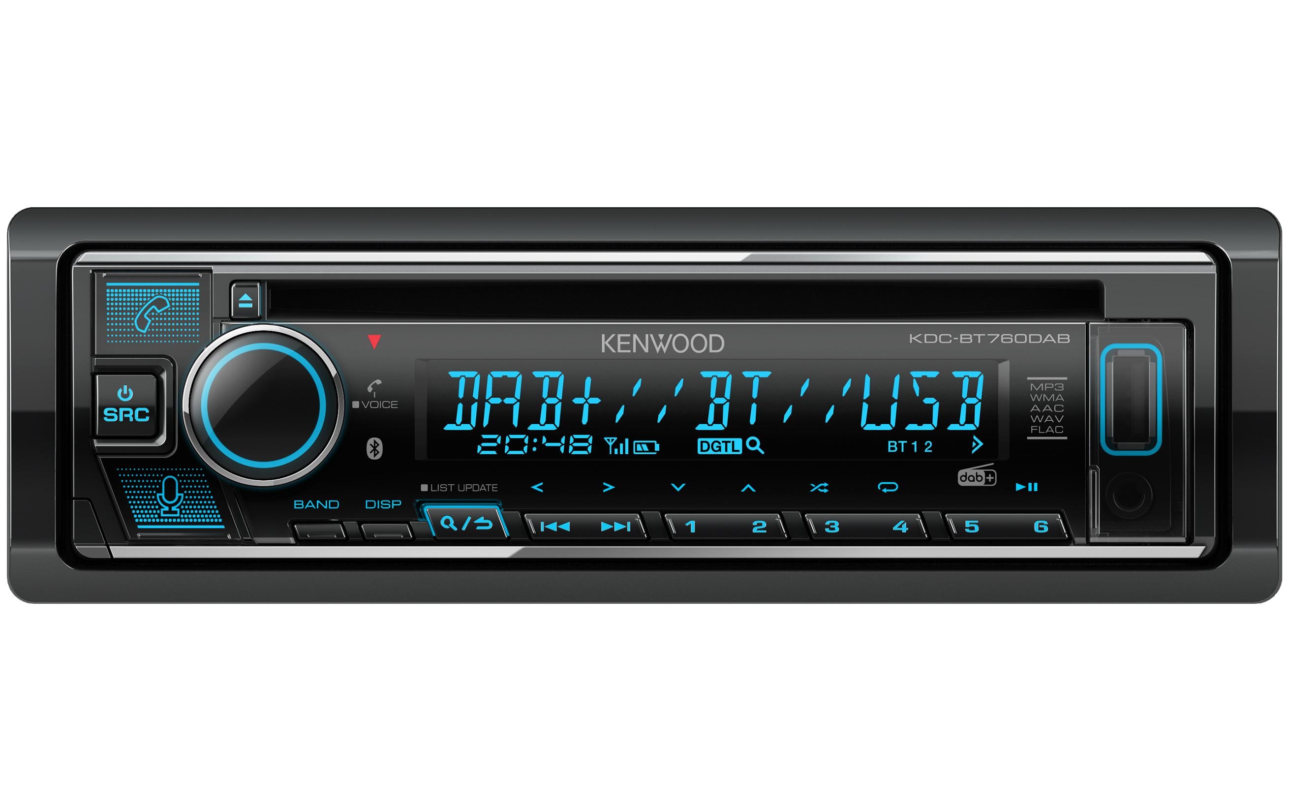 Autoradio KDC-BT760DAB 1 DIN<br>CD/USB-Receiver mit Bluetooth, Digitalradio DAB+ & Amazon Alexa Control