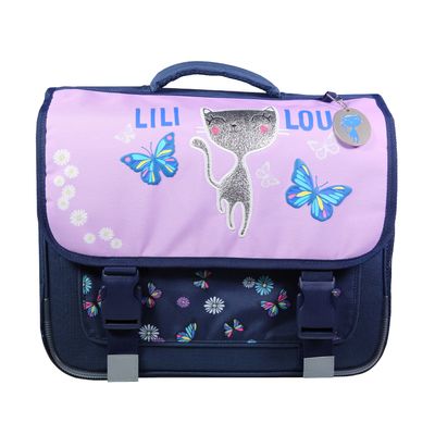 Cartable Lili Lou - 38 cm - 2 compartiments - violet - Bagtrotter