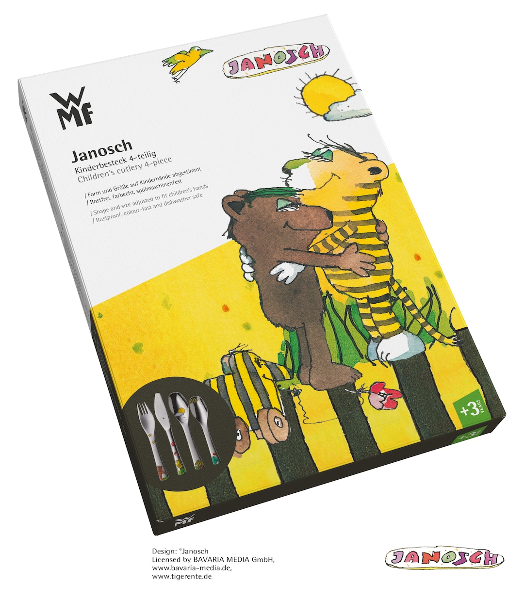 WMF Kinderbesteck-Set JANOSCH 4-teilig Edelstahl