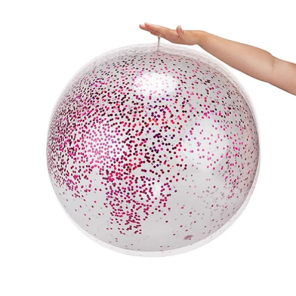 Aufblasbarer Glitzerballon 60cm Glitzer - Ball, Partyball