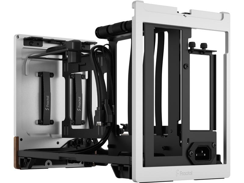 Fractal Design PC-Gehäuse Terra Silver Kompaktes Mini-ITX Gehäuse mit stilvoller, moderner Optik