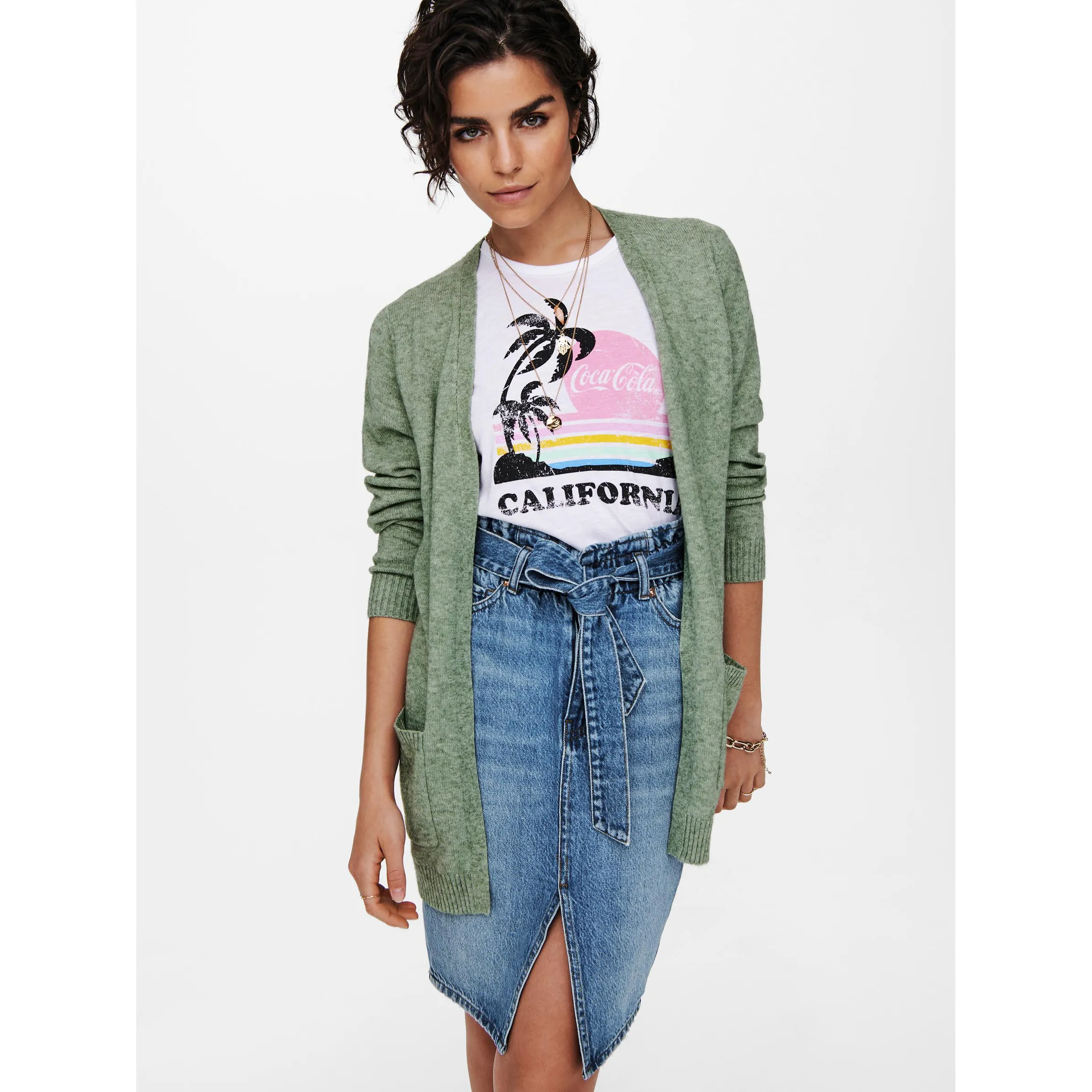 Only ONLLESLY L/S OPEN CAR Cardigan