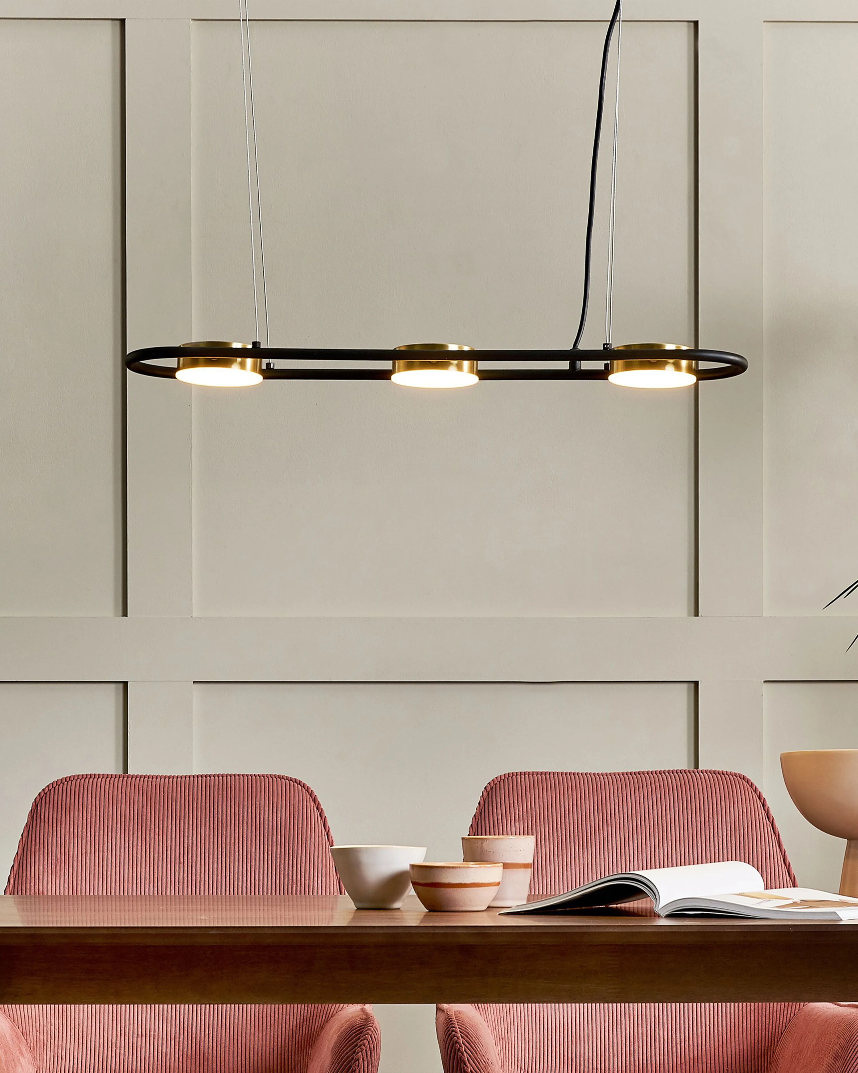 LED hanglamp MALI Metaal Zwart