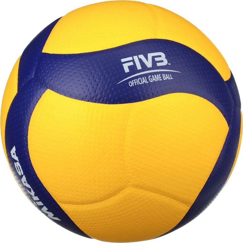 Mikasa - Volleyball - V200W FIVB - Volleyball - Unisex - Microfiber - Pro Gameball - Geel/Blauw - Maat 5