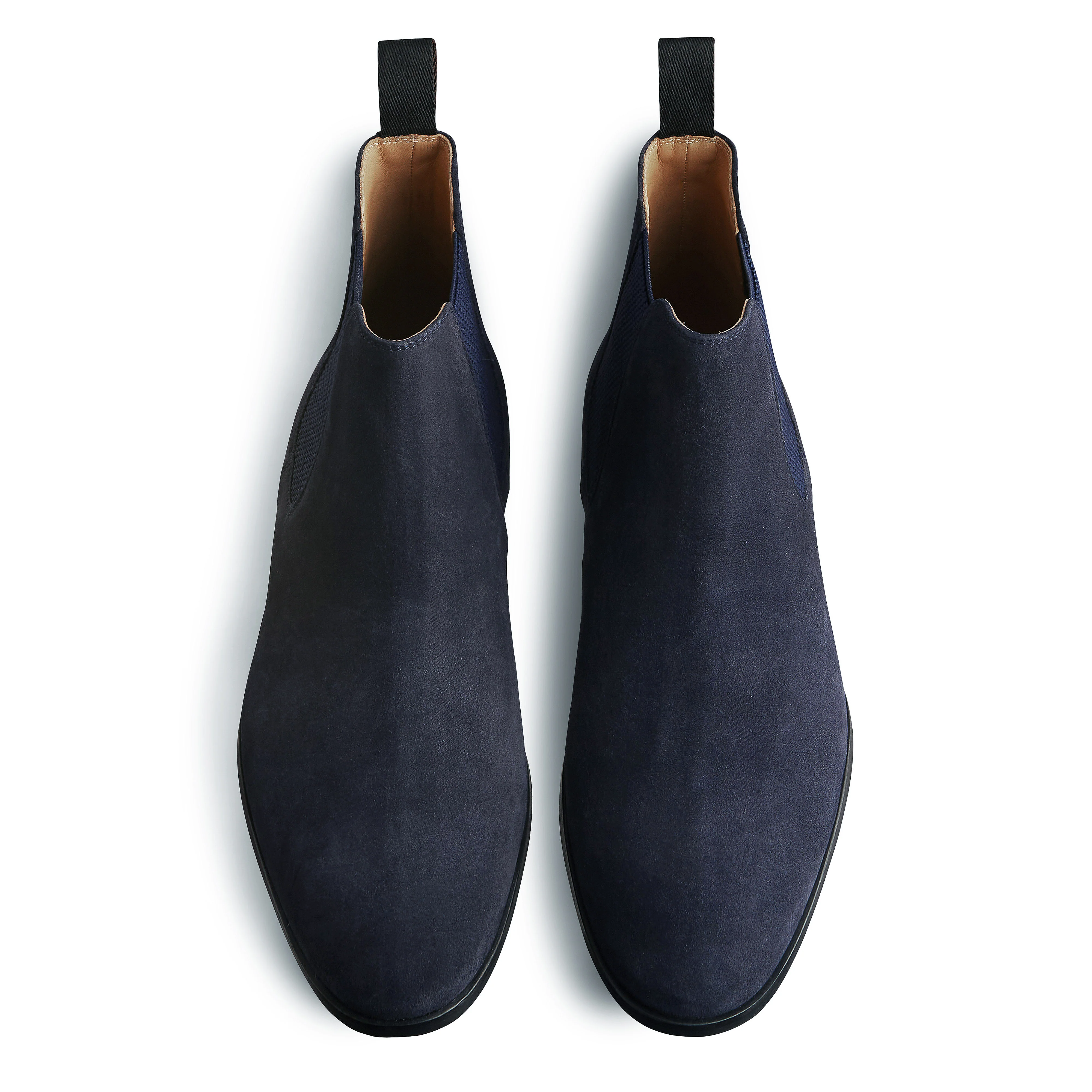 Bottines basses Shoji 1008 veau velours bleu marine