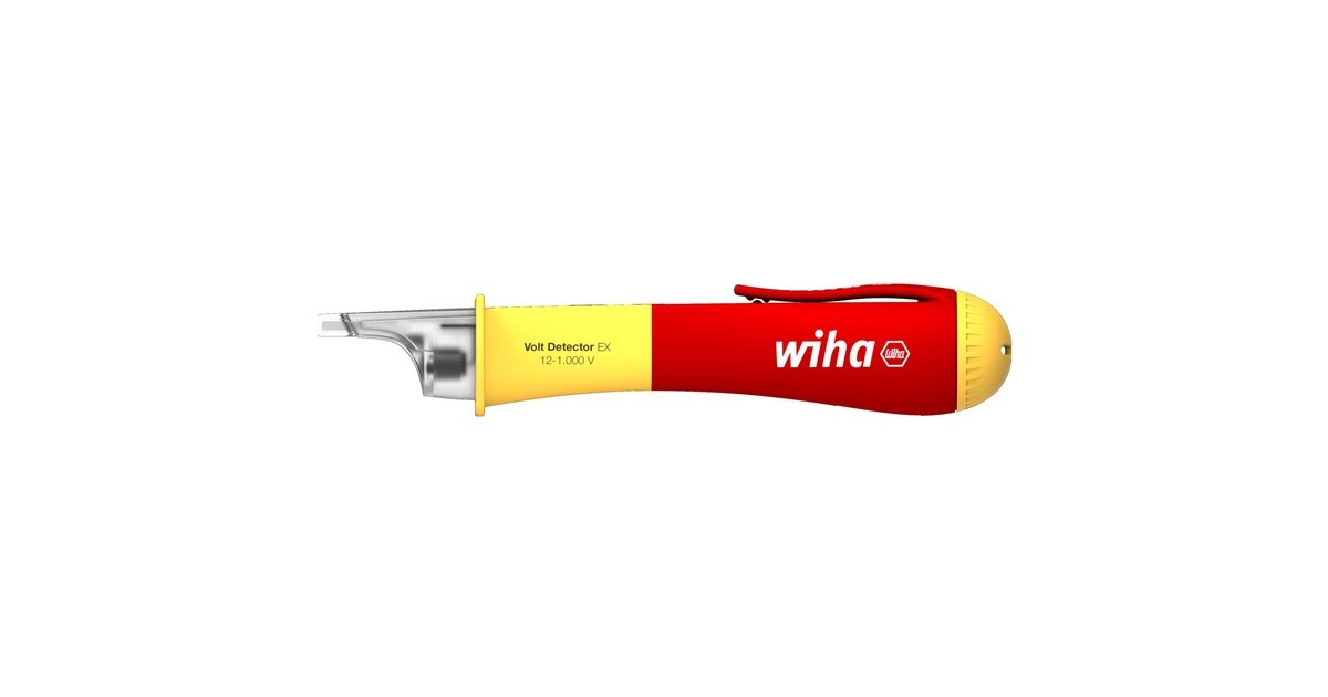 WihaSpanningszoeker Volt Detector EX-beschermd detectieapparaten  (Rood/geel, Contactloos, eenpolig, 12 - 1.000 V AC)