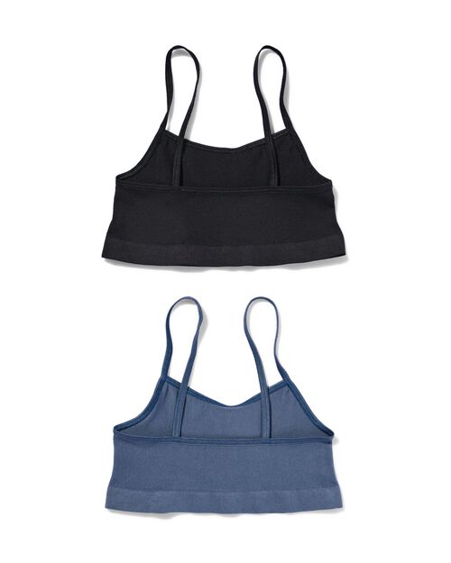 2 hauts enfant sans coutures côte bleu