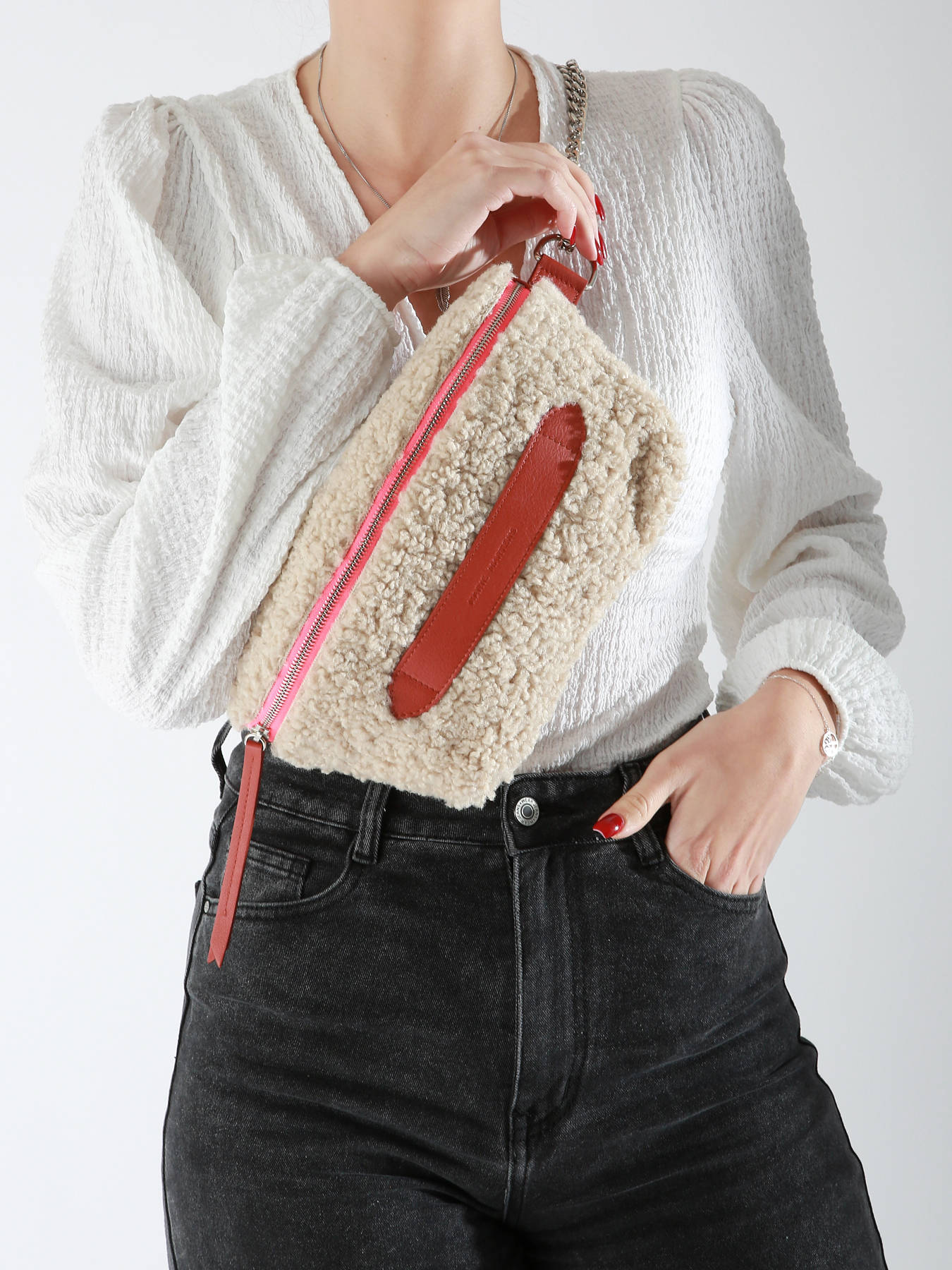 Sac banane Neufmille Mouton cuir MARIE MARTENS