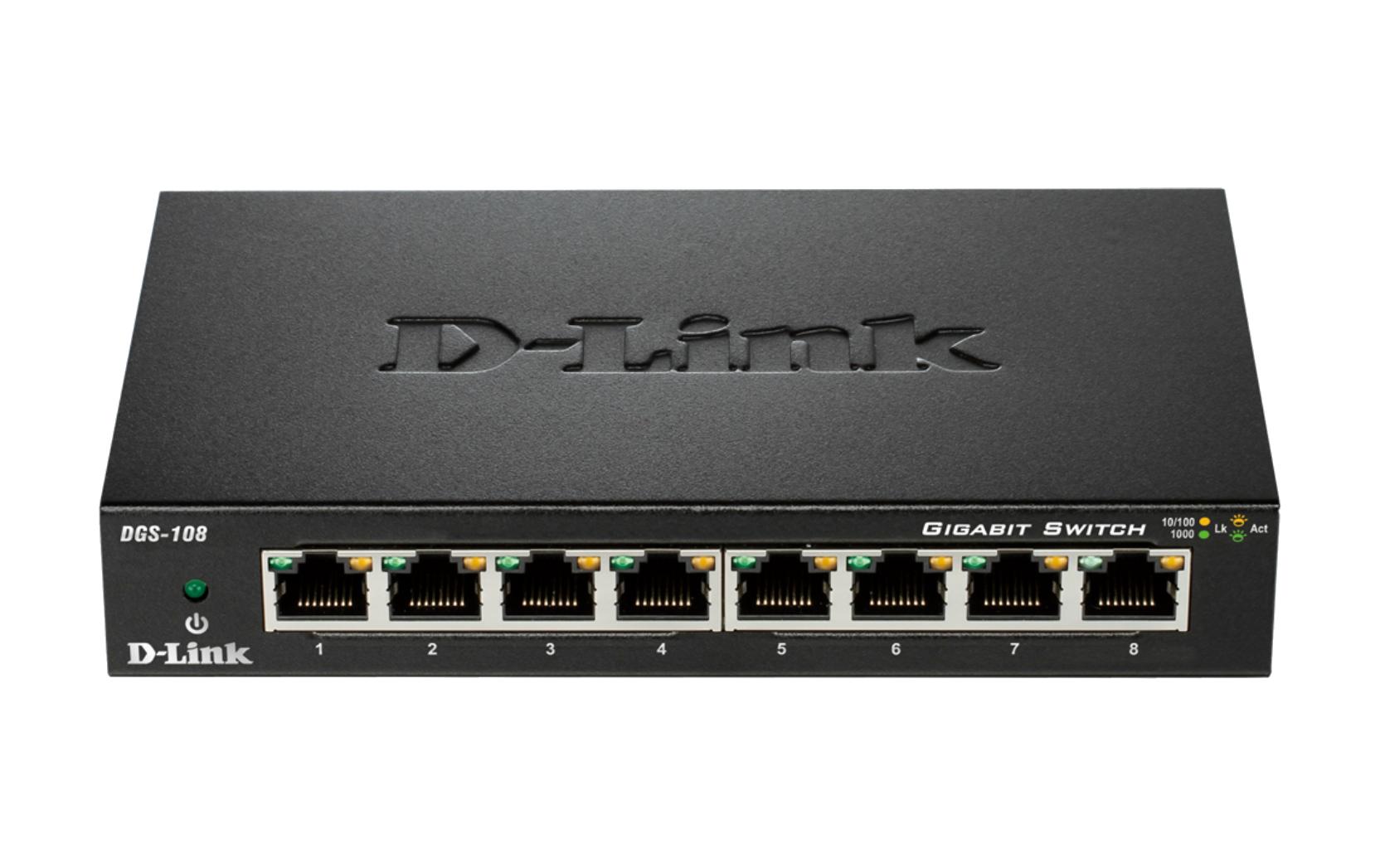 Switch DGS-108/E 8 Port8-Port-Gigabit-Switch