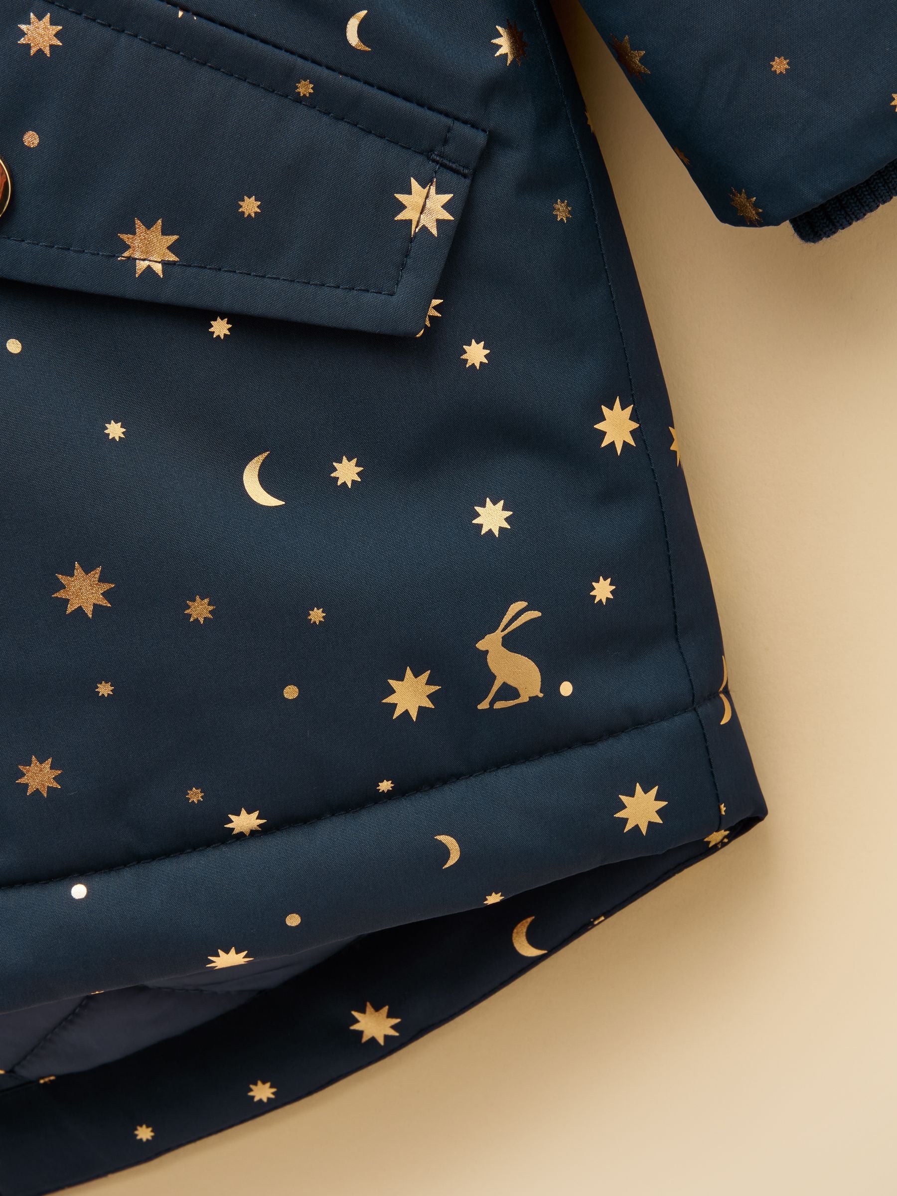 Donkerblauw - Joules Alix waterdichte parka voor meisjes