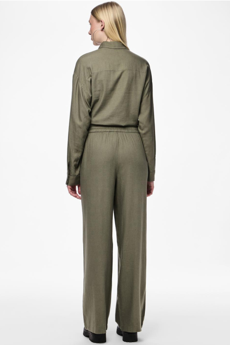 Pieces groene dames broek