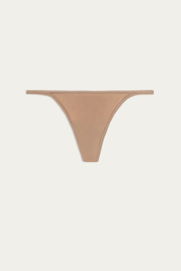 Tanga ultraleve de microfibra com tira lateral