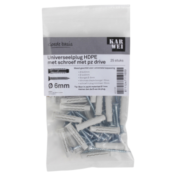 KARWEI uni-plug 6x30mm   uni 4x45mm 25ST