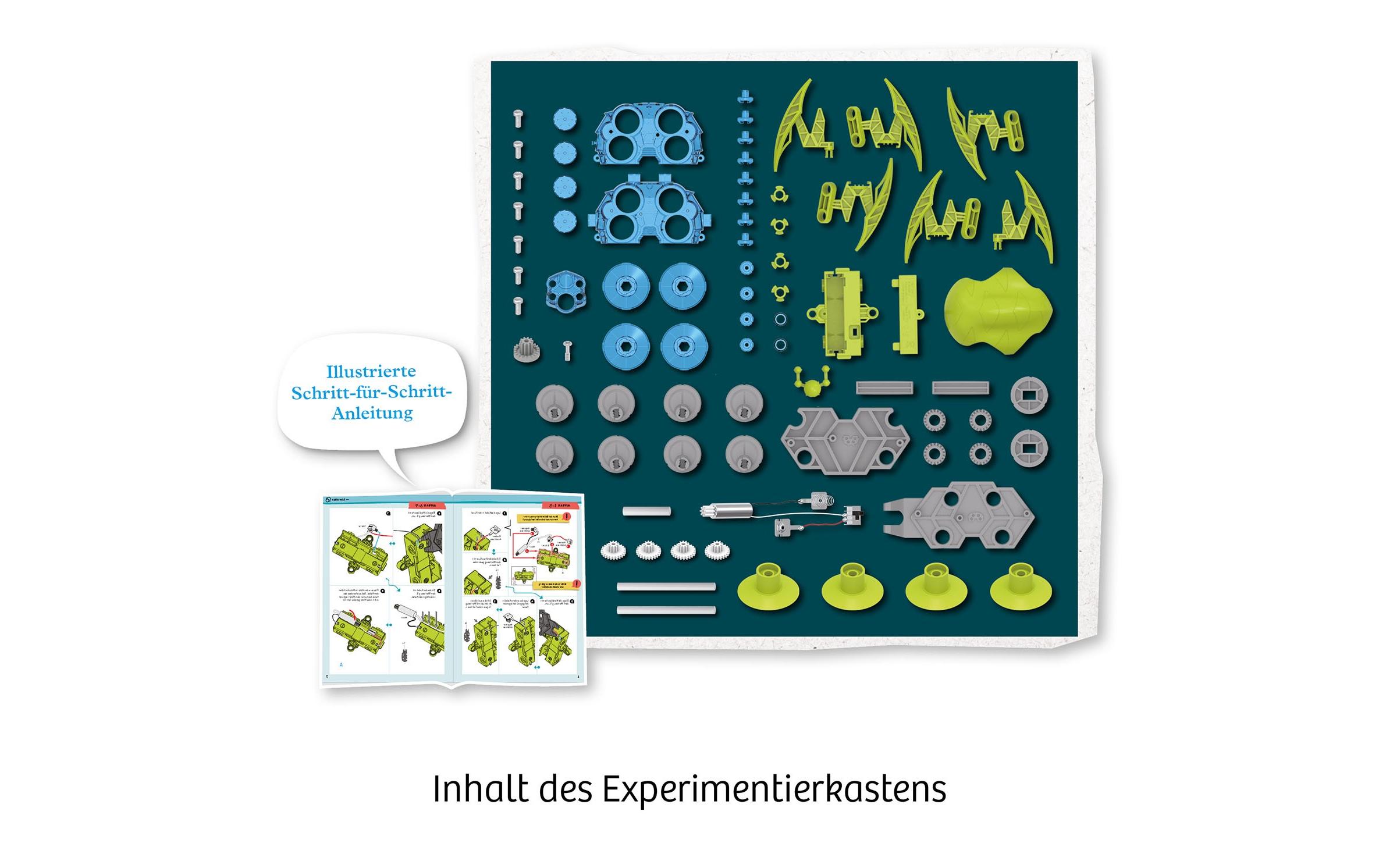 Experimentierkasten Air WalkerNeuartige Saugnapftechnik sorgt für extra starken Halt