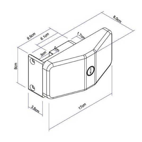 Serrure à clés Thule Door Frame Lock
