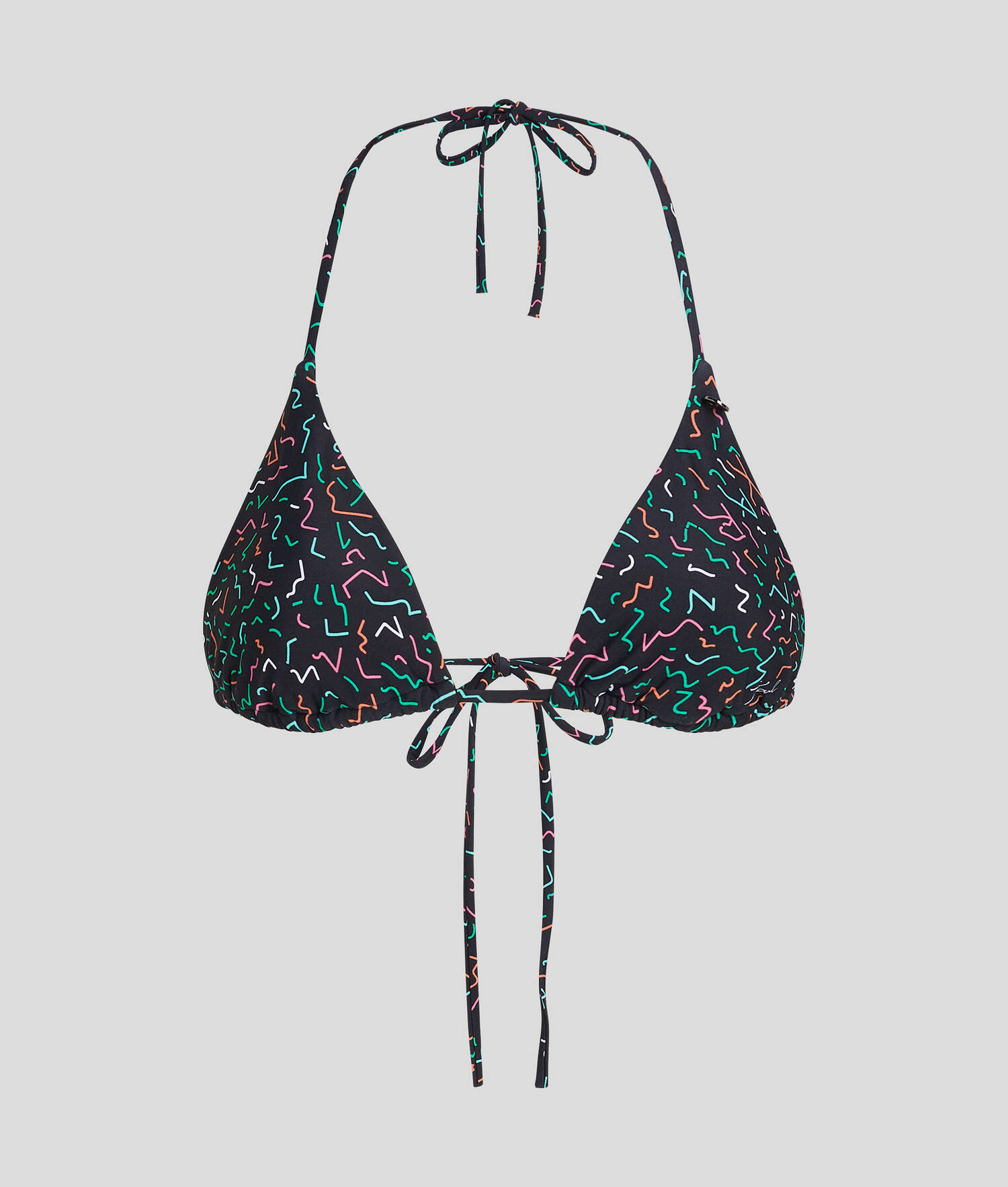 HAUT DE BIKINI TRIANGLE À IMPRIMÉ GÉOMÉTRIQUE