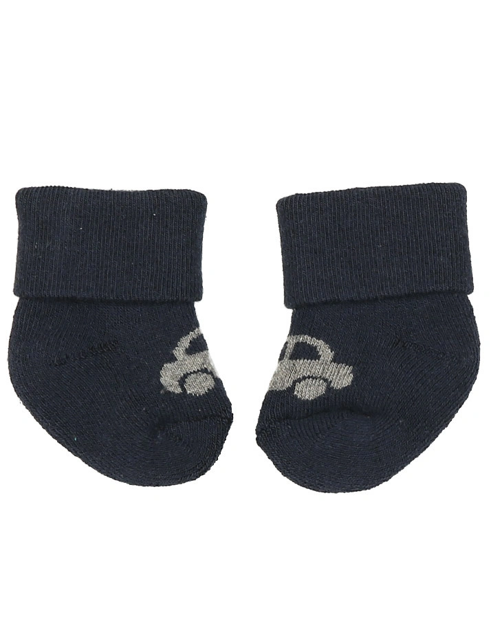 Erstlings-Socken AUTO 3er-Pack in navy