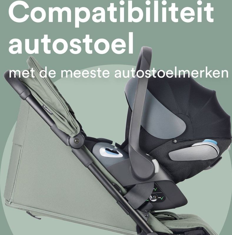 Easywalker - Jackey² XL - Buggy - Agave Groen - Opvouwbaar - XL Wielen