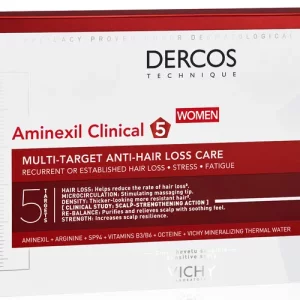 Dercos Technique Aminexil Femme Clinical 5 - Traitement Anti-Chute - 21 x 6 ml