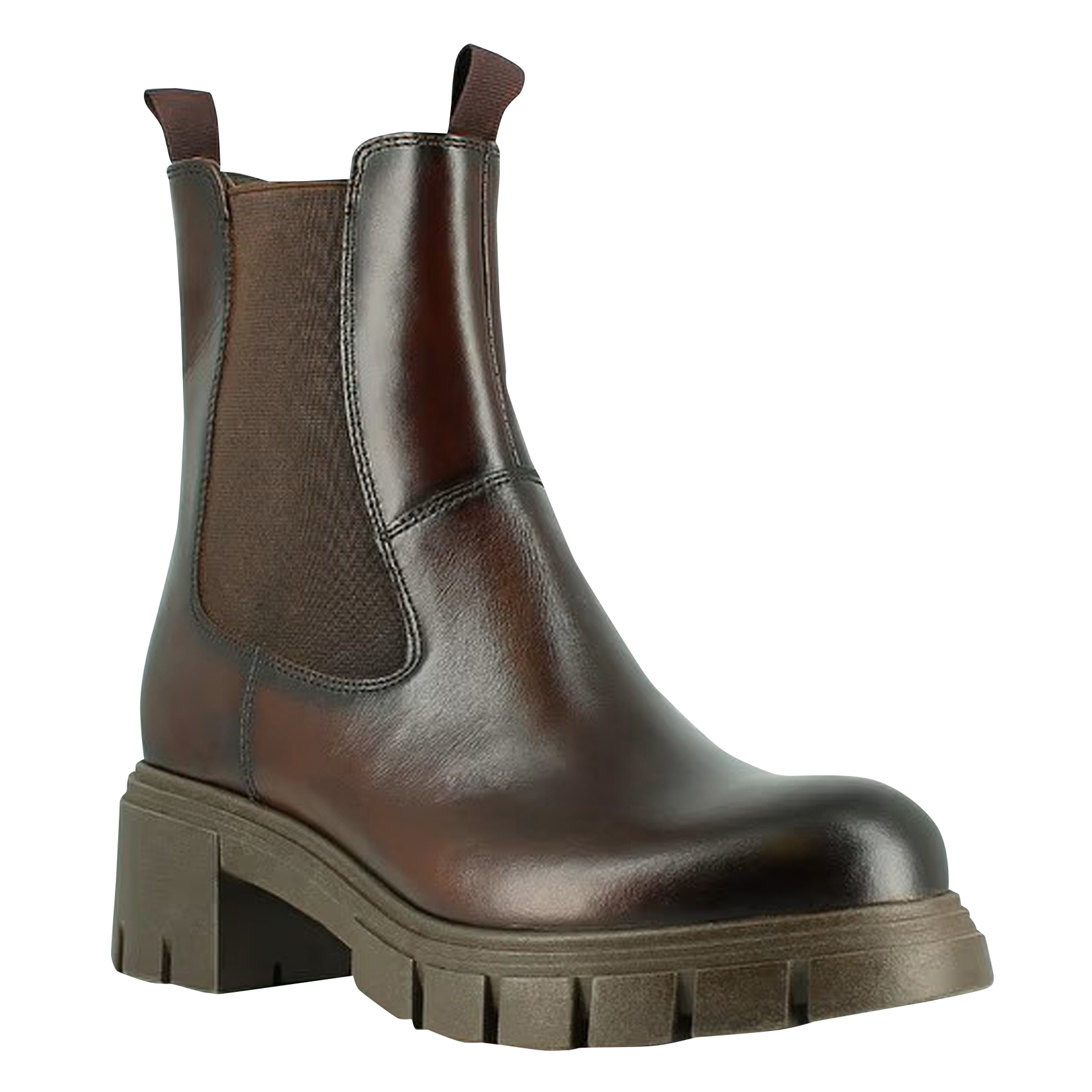 ARONA - Bottines Chelsea en cuir | Marron