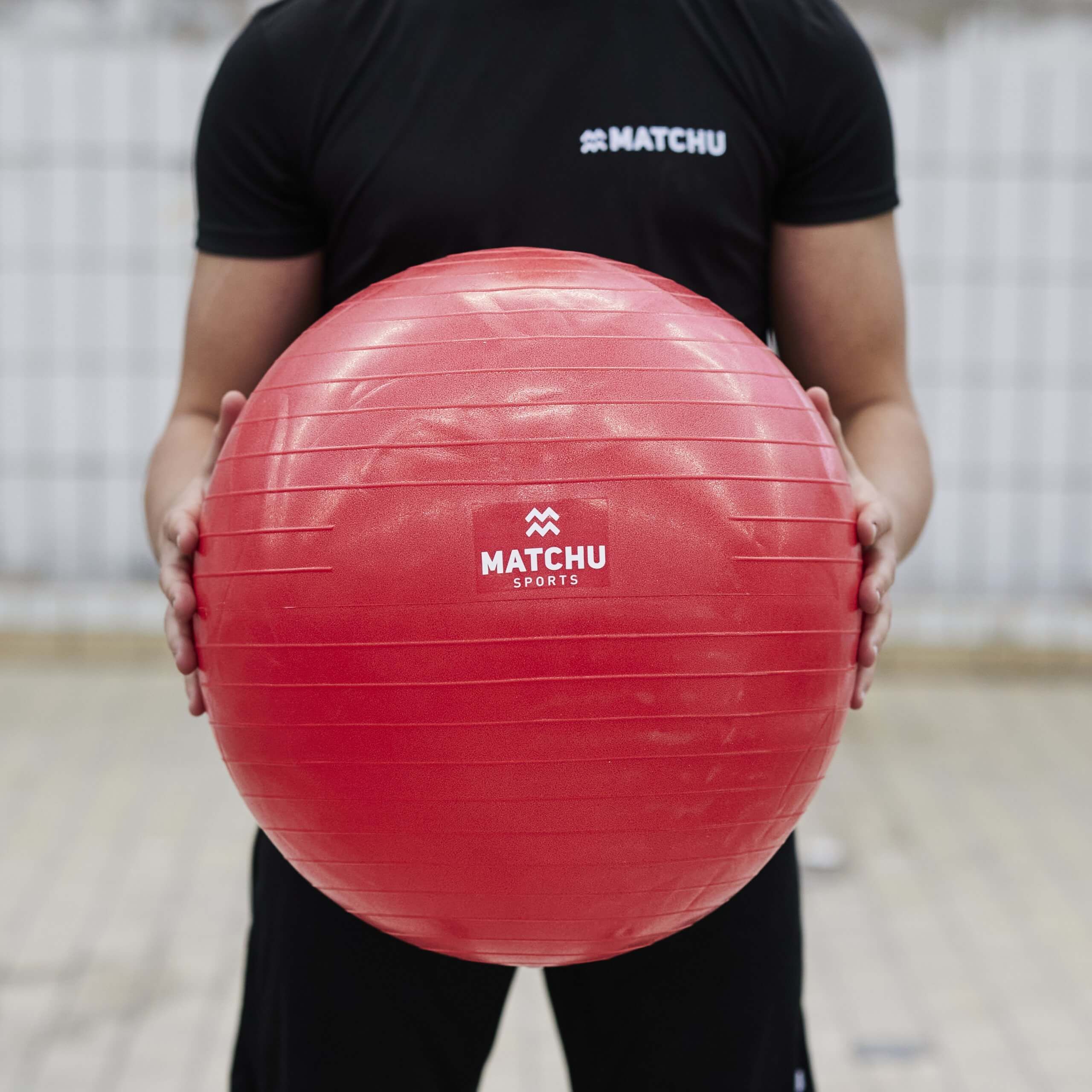 Matchu Sports - Gymnastikball - Pilatesball - Yogaball mit Pumpe 55 cm