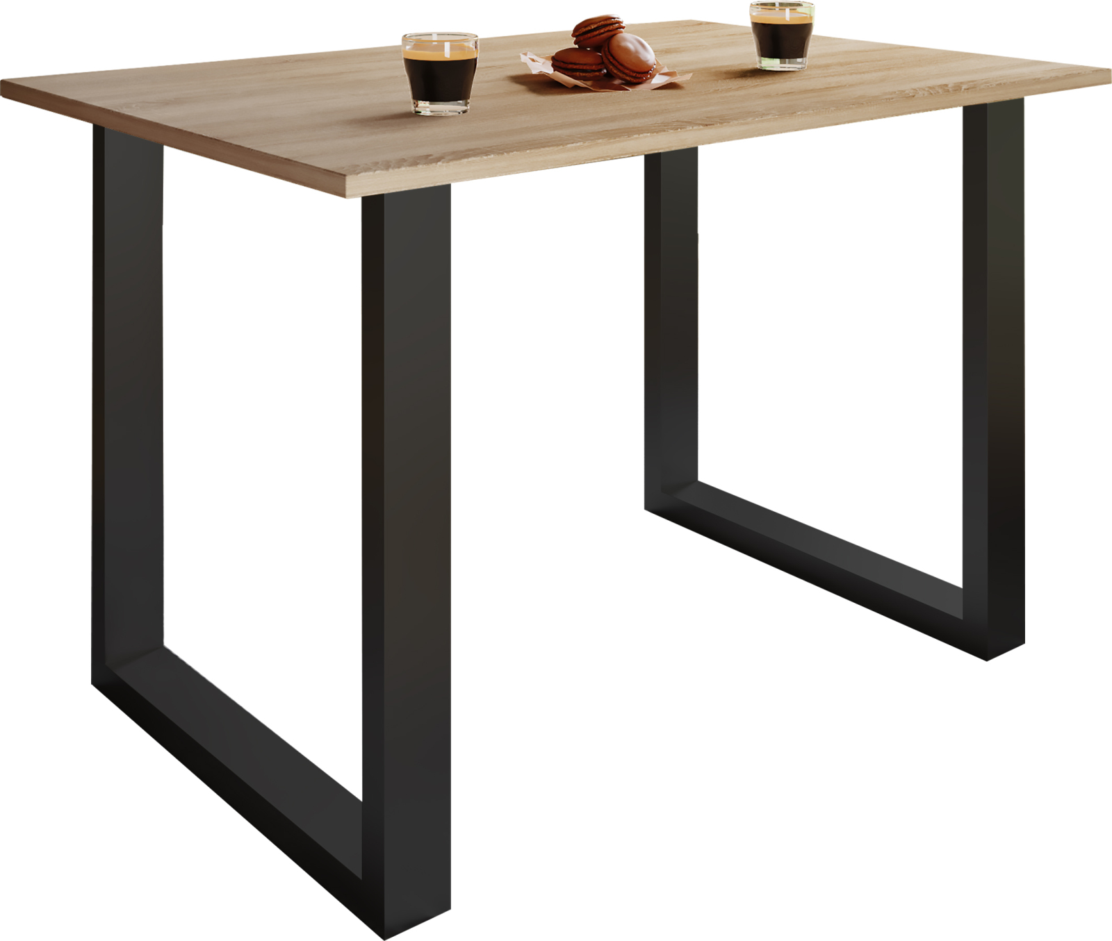 Esstisch XONA - Sonoma Eiche-schwarz - 110x50 cm