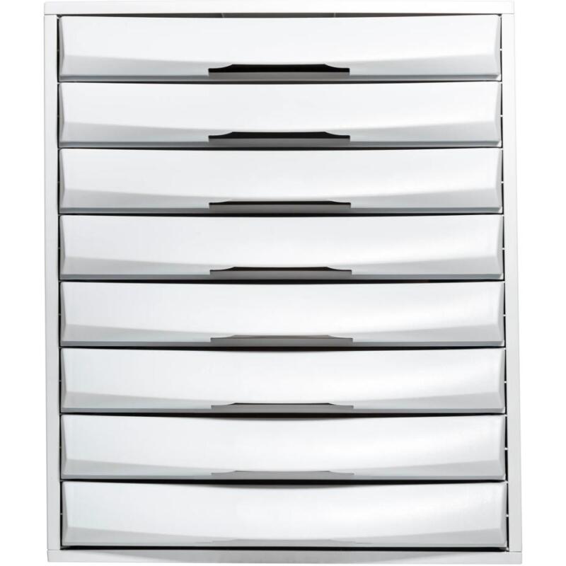 Module de classement The Sytem 8 Office 8 tiroirs - Gris lumière