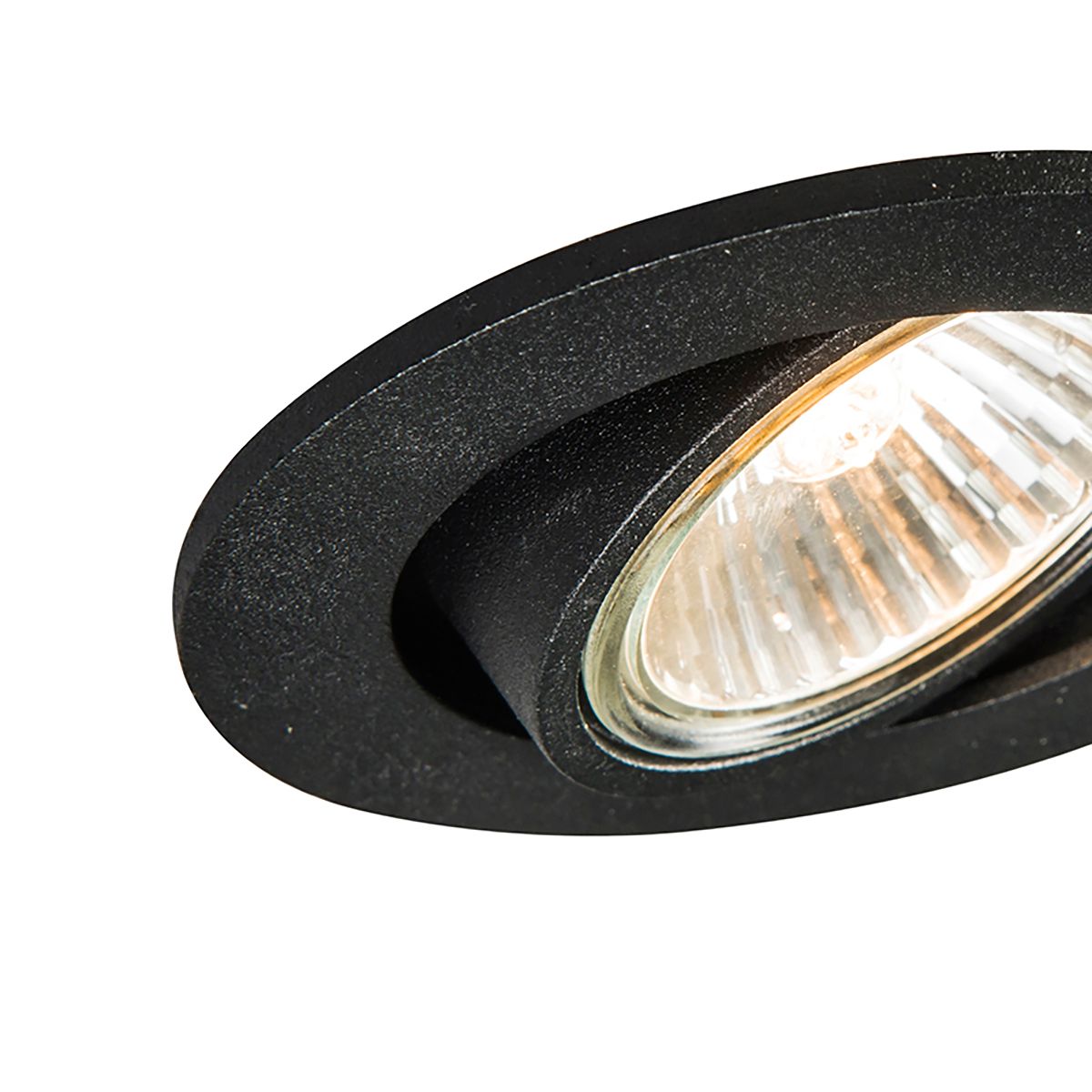 Set van 12 inbouwspots zwart kantelbaar - Cisco