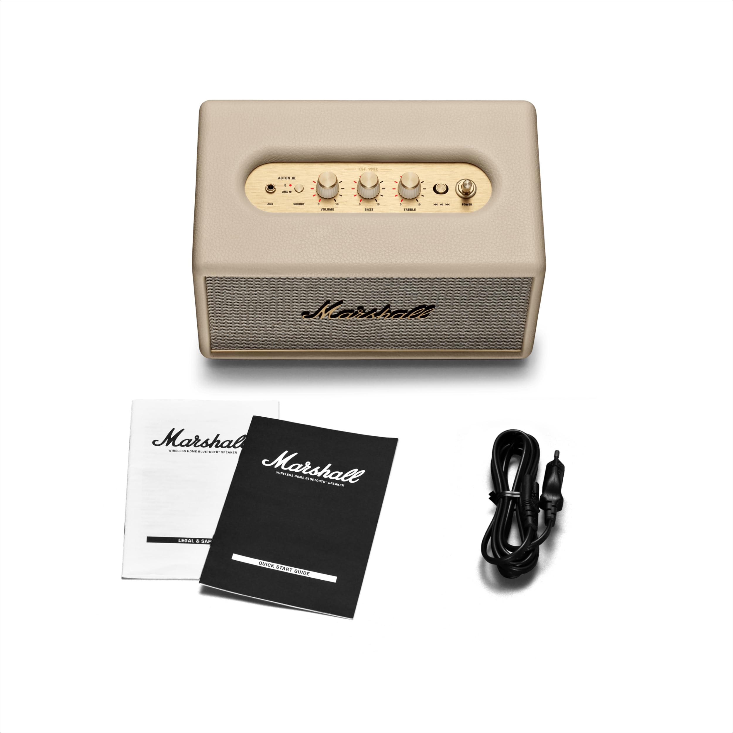 Marshall Acton III Enceinte Bluetooth sans Fil - Crème