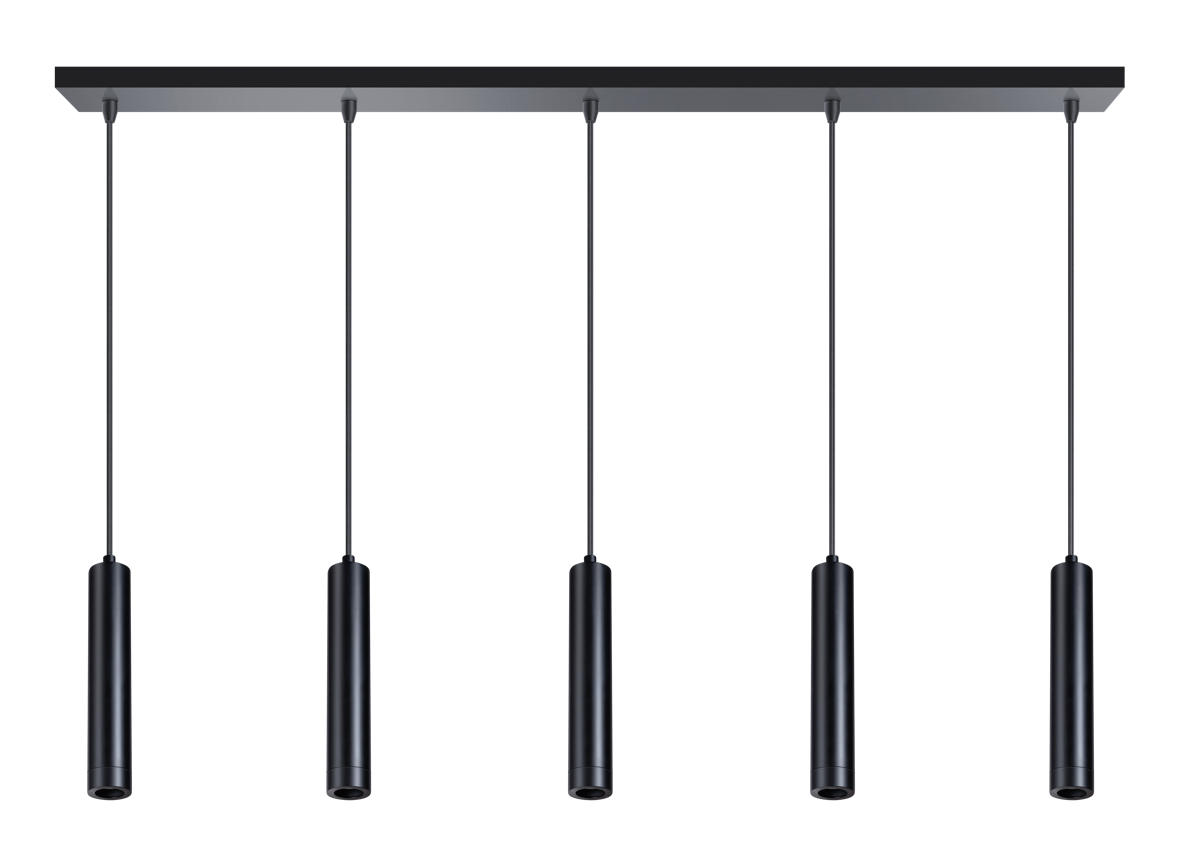 ETH Miller Hanglamp 5x E27 Zwart