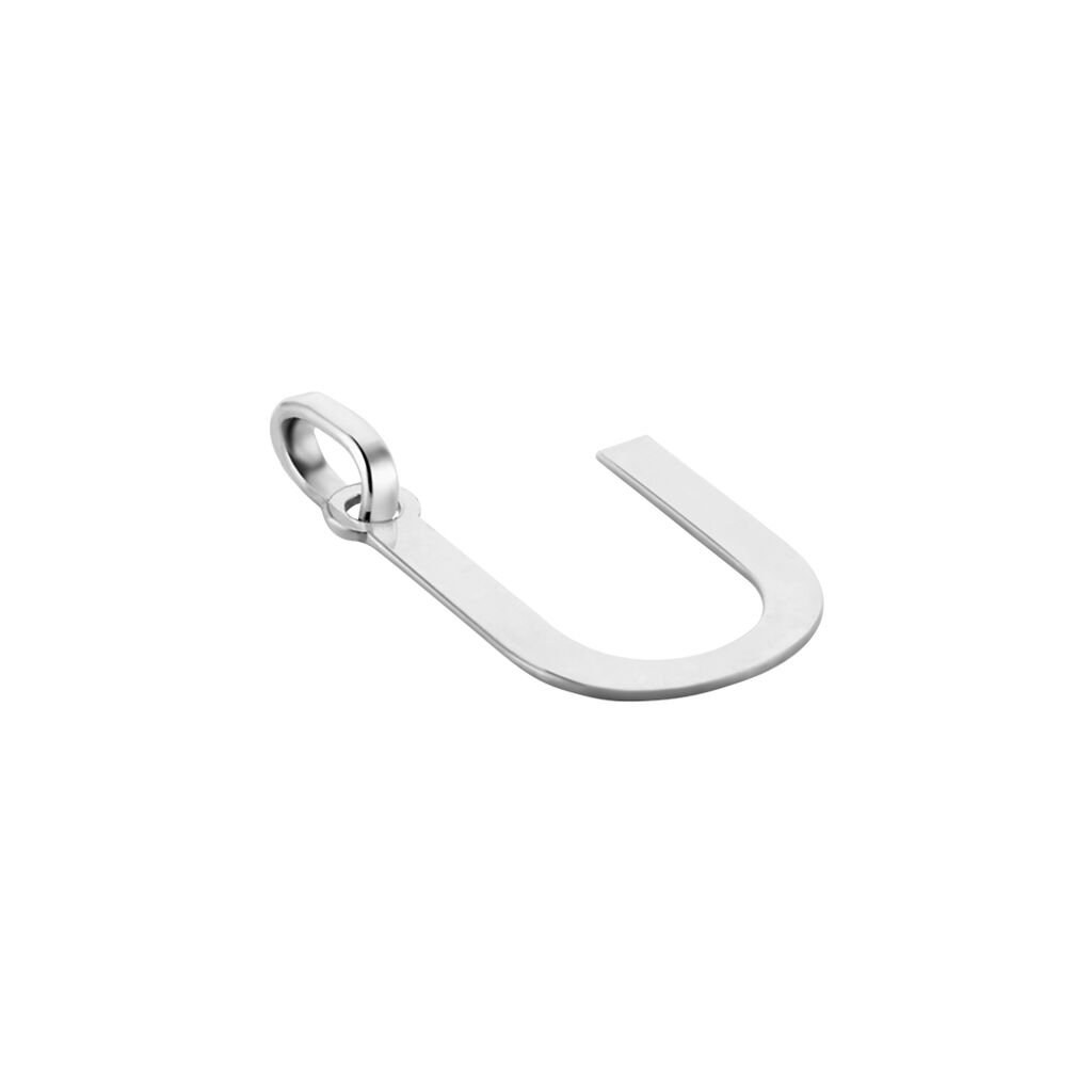 Pendentif Ionia Lettre Or Blanc