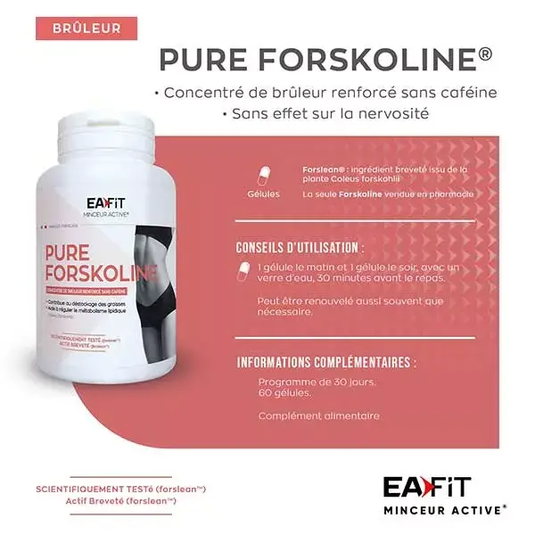 Eafit Pure Forskolin Global Slimming Silhouette 60 cápsulas