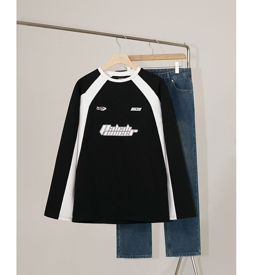Omozando - Sweatshirt met ronde hals en letters