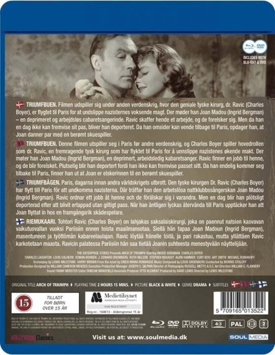 Triumfbuen / Arch Of Triumph - BLU-RAY+DVD
