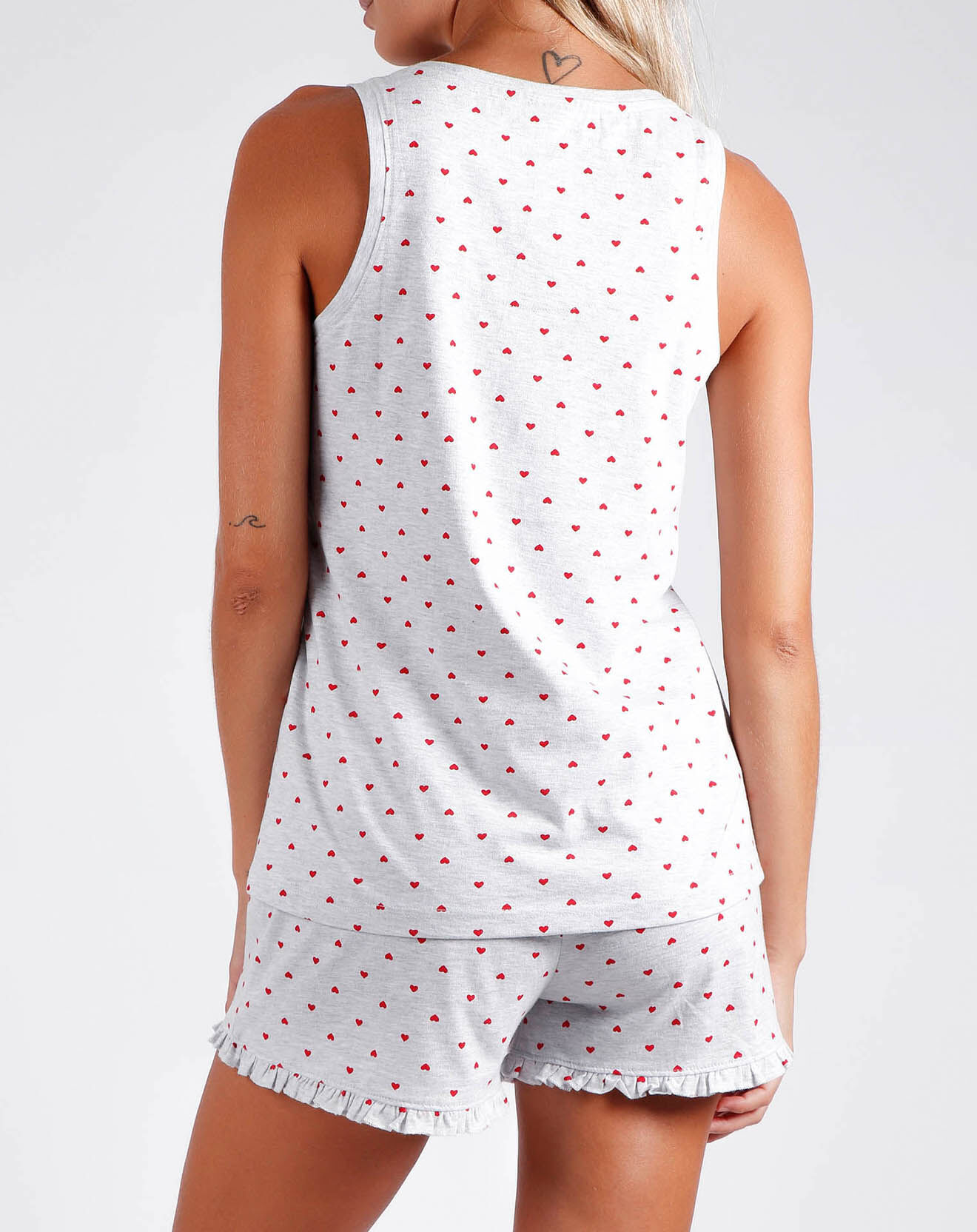 28 Pyjama Débardeur & Short jasper gris