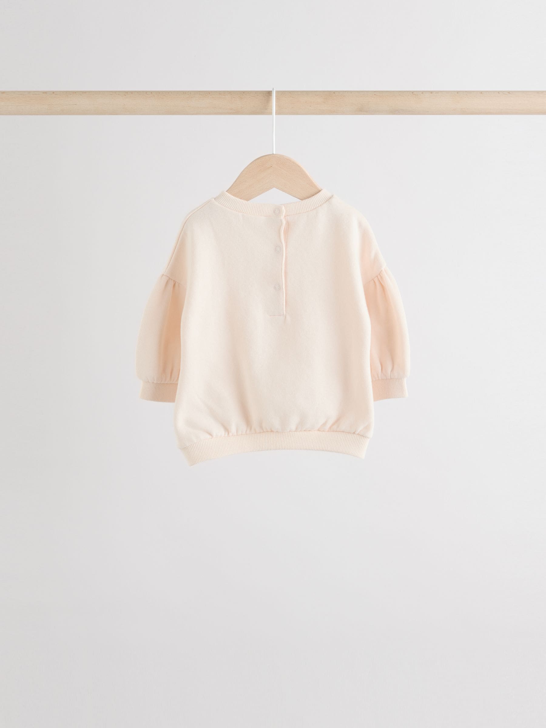 Crèmekleurig/roze - Baby sweatshirt en joggingbroek 6 -delige set (0mnd -2jr)