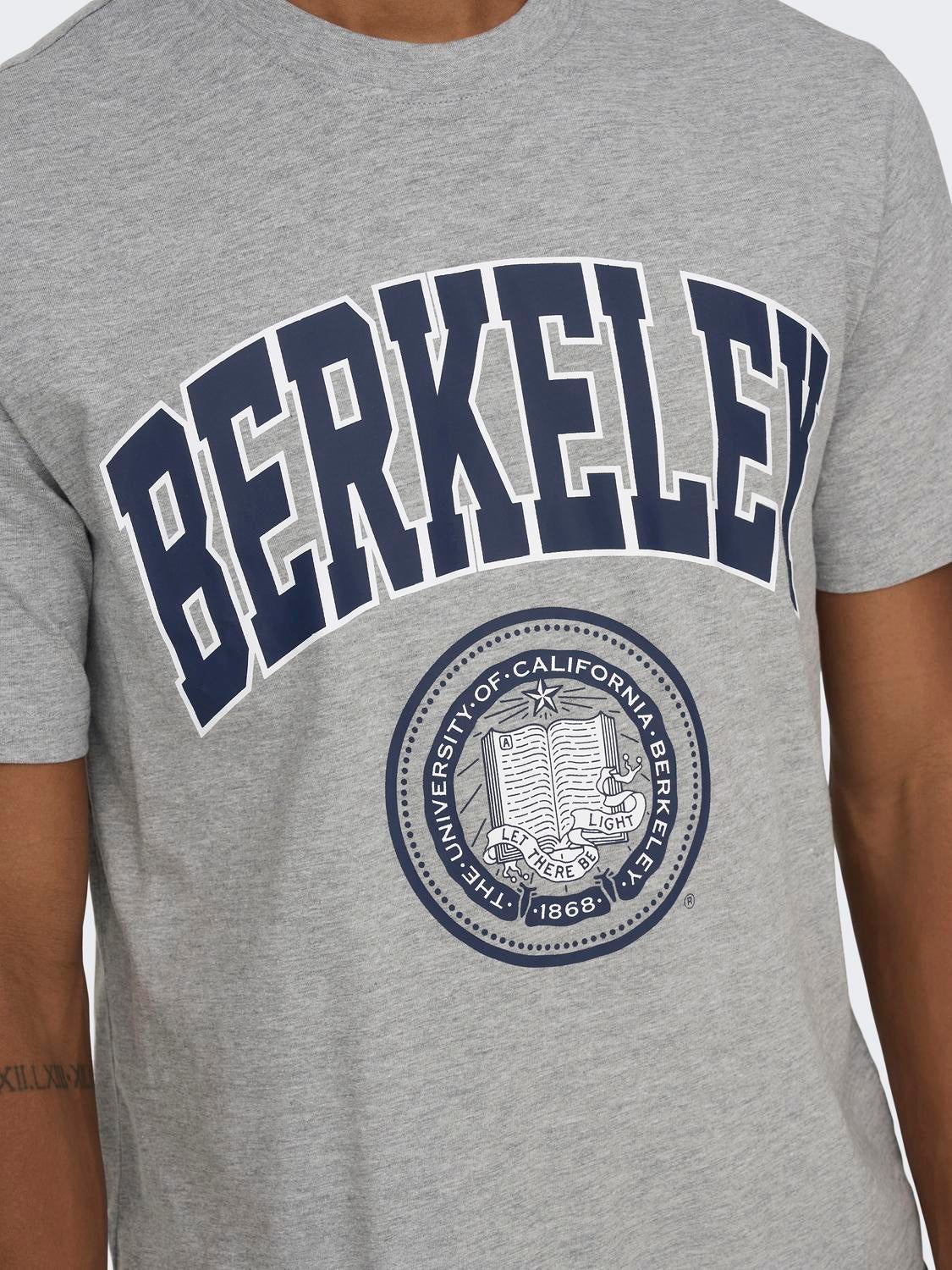 ONSBERKELEY T-shirt Light Grey Melange
